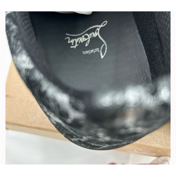 Christian Louboutin, Louis Jr black storm print leather size 45 made Italy - Picture 4 of 9